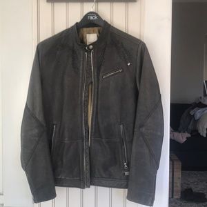 Diesel Café Racer Leather Jacket